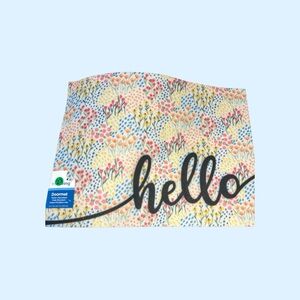 Floral Hello Doormat Bring a little spring inside.